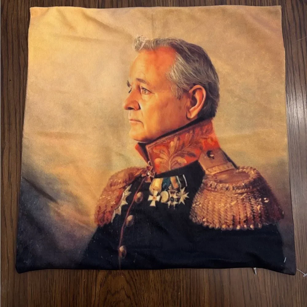 Bill Murray General Vintage Style Portrait Pillow Cover